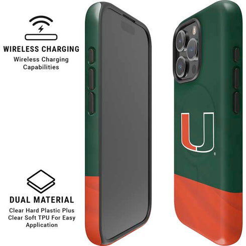 University of Miami Hurricanes Flag iPhone 16 Pro Magsafe Impact Case