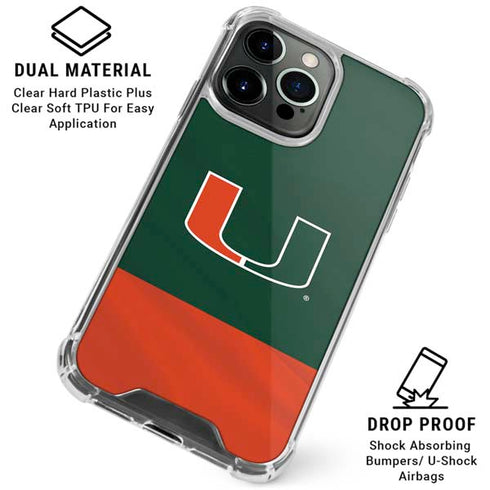 University of Miami Hurricanes Flag iPhone 16 Pro Max Clear Case
