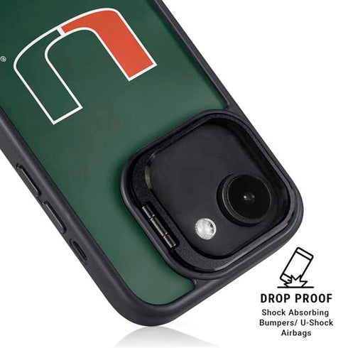 University of Miami Hurricanes Flag iPhone 16e Kickstand Case