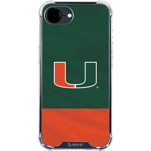 University of Miami Hurricanes Flag iPhone 16e Clear Case