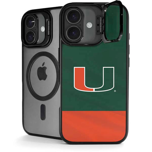 University of Miami Hurricanes Flag iPhone 17 Kickstand Case