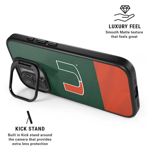University of Miami Hurricanes Flag iPhone 17 Kickstand Case