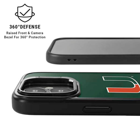 University of Miami Hurricanes Flag iPhone 17 Kickstand Case