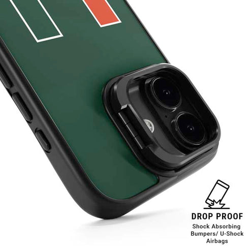 University of Miami Hurricanes Flag iPhone 17 Kickstand Case