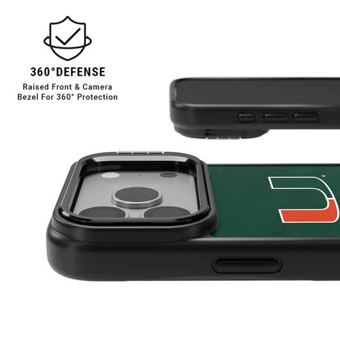 University of Miami Hurricanes Flag iPhone 17 Pro Max Kickstand Case