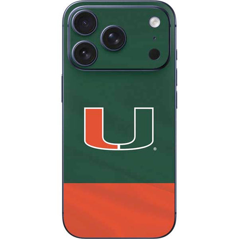 University of Miami Hurricanes Flag iPhone 17 Pro Max Skin
