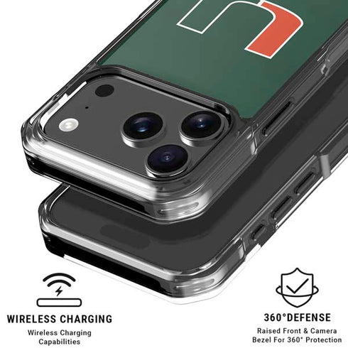 University of Miami Hurricanes Flag iPhone 18 Pro Clear Case