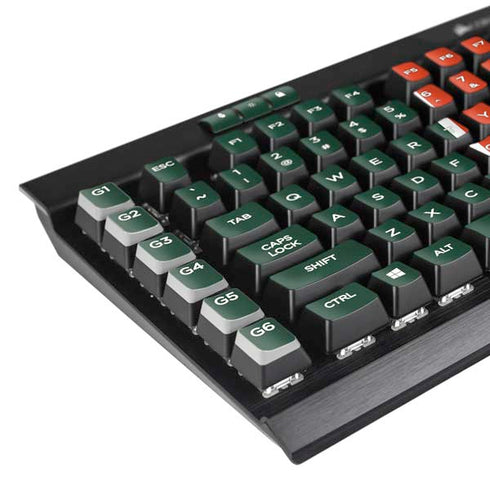 University of Miami Hurricanes Flag K95 RGB PLATINUM Mechanical Gaming Keyboard Skin