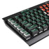 University of Miami Hurricanes Flag K95 RGB PLATINUM Mechanical Gaming Keyboard Skin