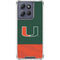 University of Miami Hurricanes Flag Moto G 5G (2025) Clear Case