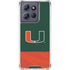 University of Miami Hurricanes Flag Moto G 5G (2025) Clear Case