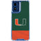 University of Miami Hurricanes Flag Moto G 5G (2024) Clear Case