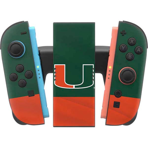 University of Miami Hurricanes Flag Nintendo Switch 2 (2025) Joy-Con Controller Skin