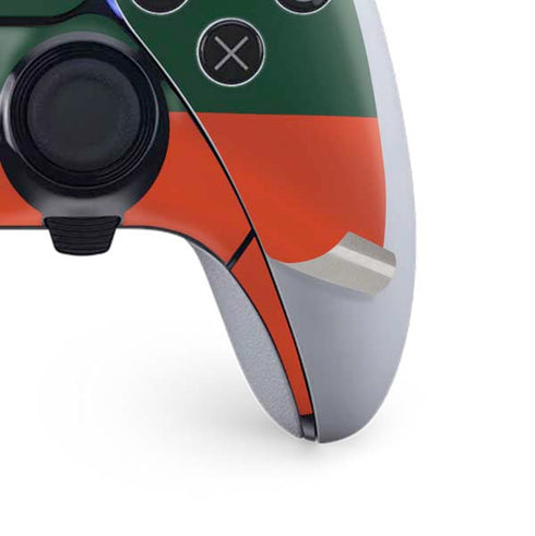 University of Miami Hurricanes Flag PS5 DualSense Edge Pro Controller Skin