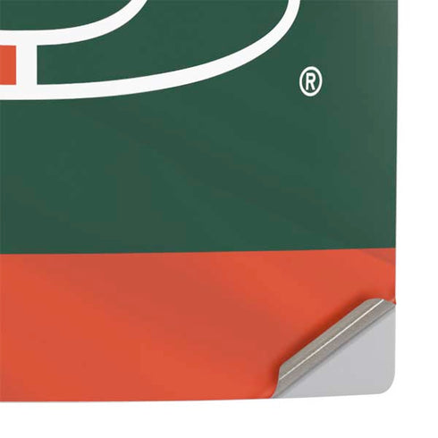 University of Miami Hurricanes Flag PS5 Pro Console Skin
