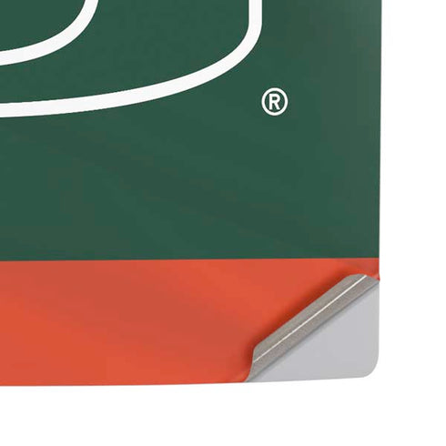 University of Miami Hurricanes Flag PS5 Pro Disk Console Skin