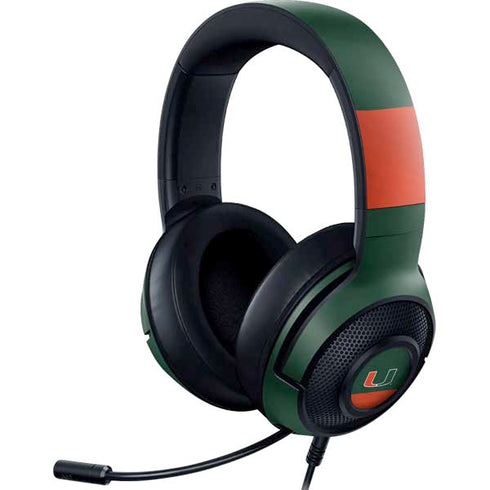 University of Miami Hurricanes Flag Razer Kraken X Skin
