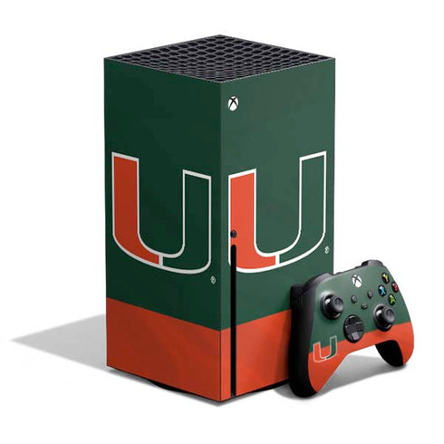 University of Miami Hurricanes Flag Xbox Series X Bundle Skin