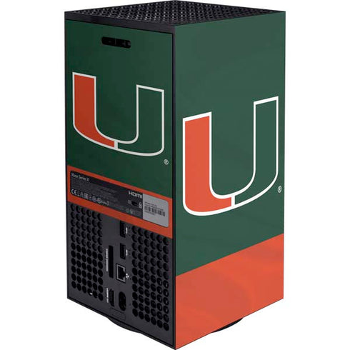 University of Miami Hurricanes Flag XBox Series X Digital Edition Bundle Skin