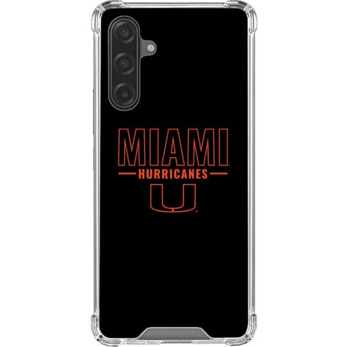 University of Miami Hurricanes Galaxy A17 Clear Case