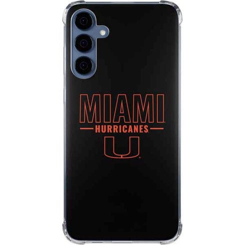 University of Miami Hurricanes Galaxy A35 5G Clear Case