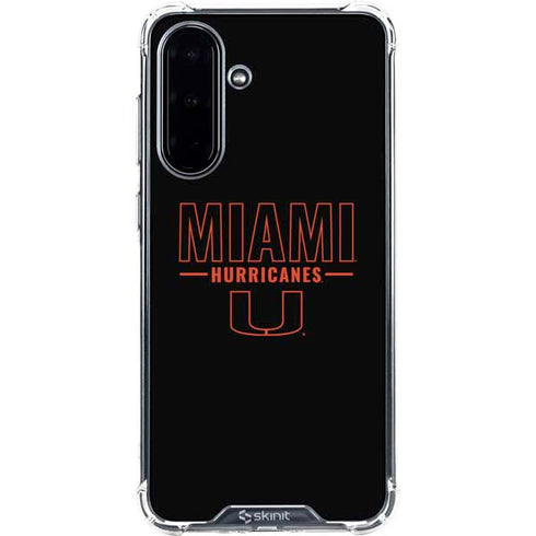 University of Miami Hurricanes Galaxy A36 5G Clear Case