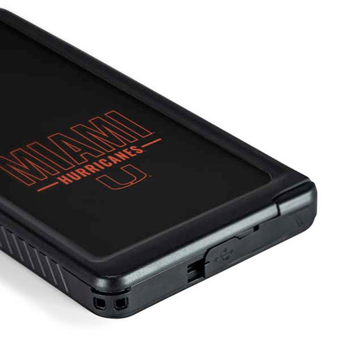 University of Miami Hurricanes Galaxy S24 Ultra Waterproof Case