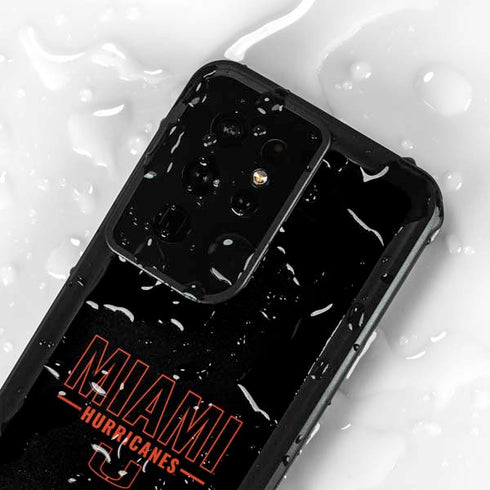 University of Miami Hurricanes Galaxy S24 Ultra Waterproof Case