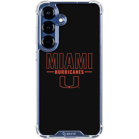University of Miami Hurricanes Galaxy S25 Plus Clear Case