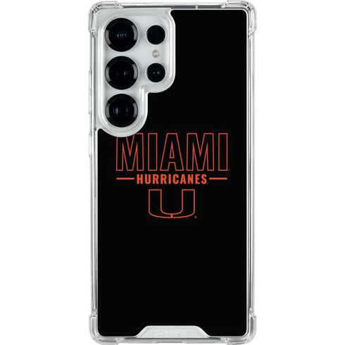 University of Miami Hurricanes Galaxy S25 Ultra Clear Case