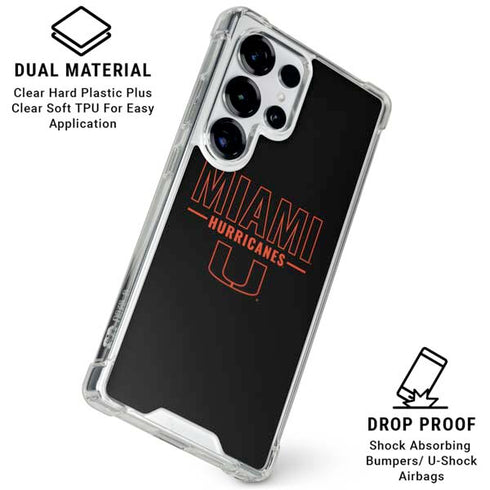 University of Miami Hurricanes Galaxy S26 Ultra Clear Case