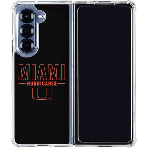 University of Miami Hurricanes Galaxy Z Fold6 Clear Case