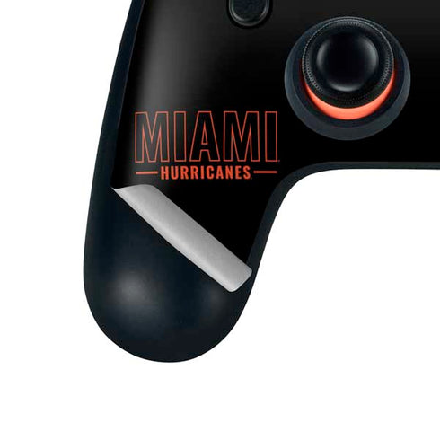 University of Miami Hurricanes Google Stadia Controller Skin