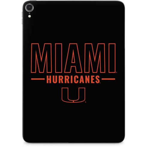 University of Miami Hurricanes Apple iPad Pro Skin