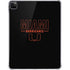 University of Miami Hurricanes iPad Pro 11in (2024) Clear Case