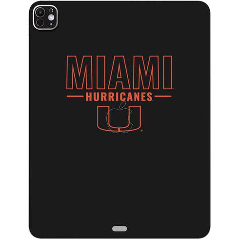 University of Miami Hurricanes iPad Pro 13in M4 (2024) Skin