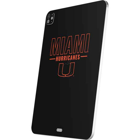 University of Miami Hurricanes iPad Pro 13in M4 (2024) Skin