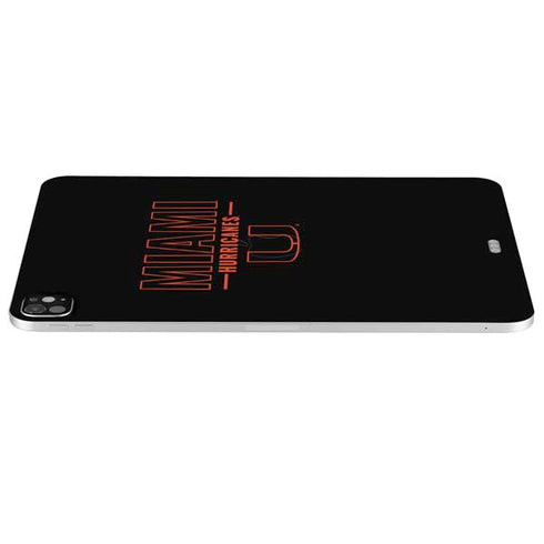 University of Miami Hurricanes iPad Pro 13in M4 (2024) Skin