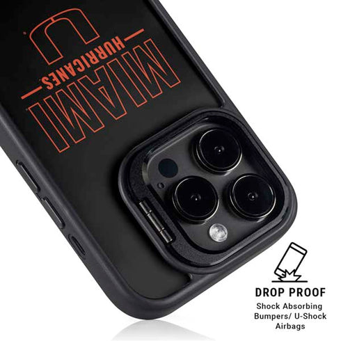 University of Miami Hurricanes iPhone 13 Pro Kickstand Case