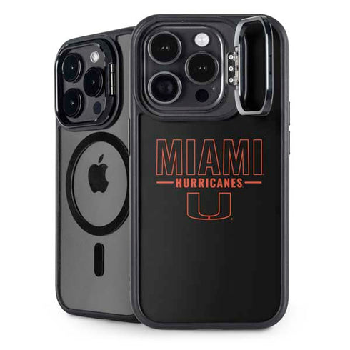 University of Miami Hurricanes iPhone 13 Pro Max Kickstand Case