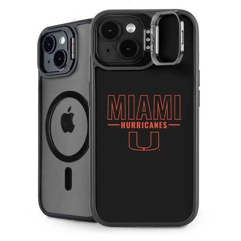 University of Miami Hurricanes iPhone 15 Plus Kickstand Case