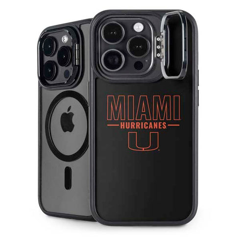 University of Miami Hurricanes iPhone 15 Pro Kickstand Case