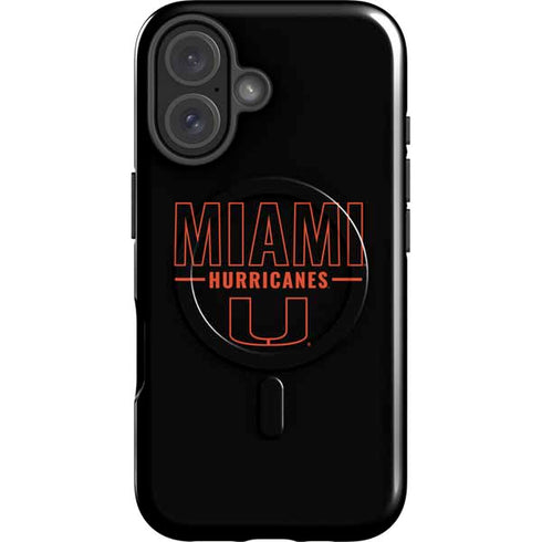 University of Miami Hurricanes iPhone 16 Magsafe Impact Case