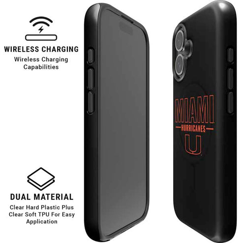 University of Miami Hurricanes iPhone 16 Magsafe Impact Case