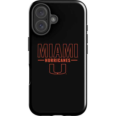 University of Miami Hurricanes iPhone 16 Plus Impact Case