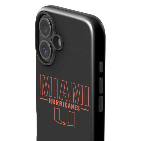 University of Miami Hurricanes iPhone 16 Plus Impact Case