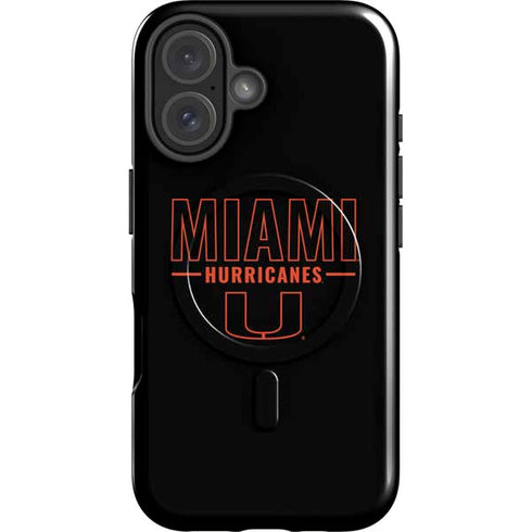 University of Miami Hurricanes iPhone 16 Plus Magsafe Impact Case