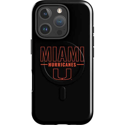 University of Miami Hurricanes iPhone 16 Pro Max Magsafe Impact Case