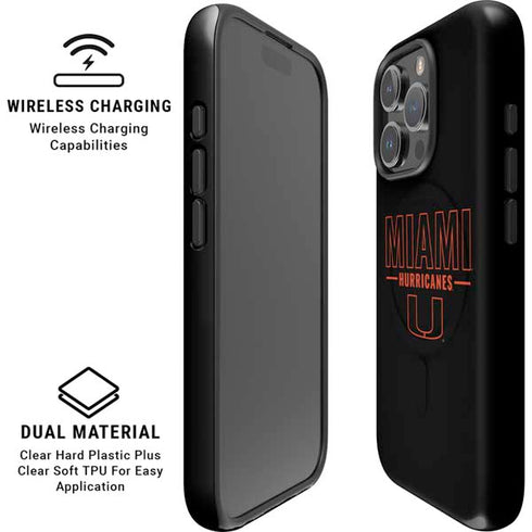 University of Miami Hurricanes iPhone 16 Pro Max Magsafe Impact Case