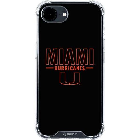 University of Miami Hurricanes iPhone 16e Clear Case